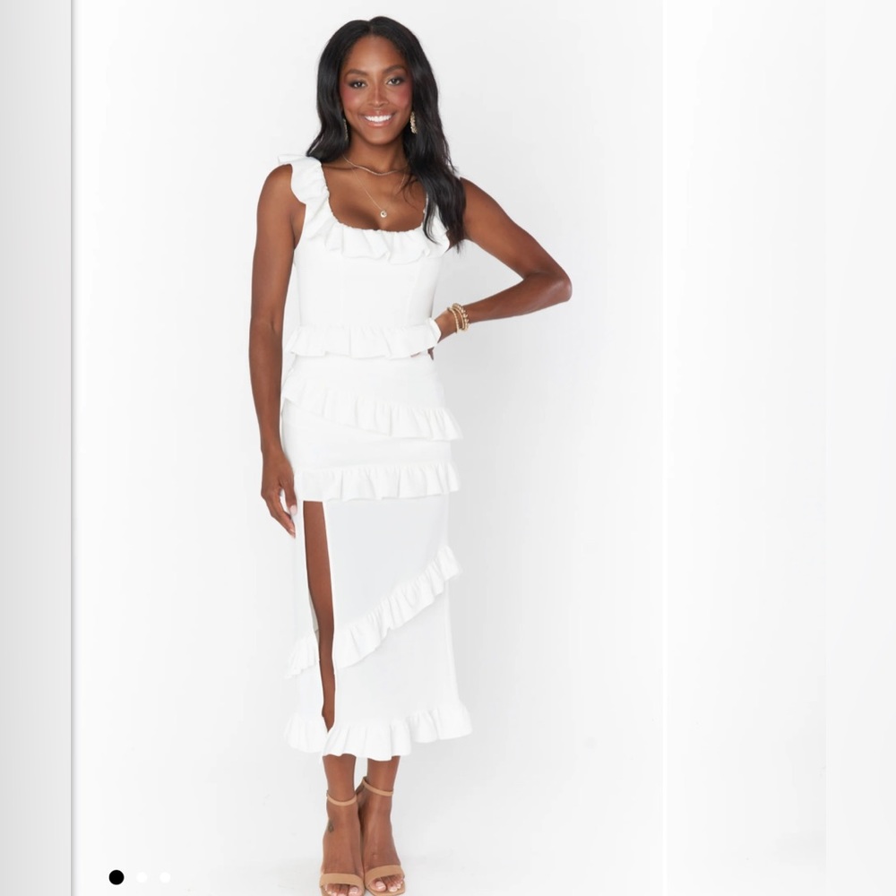 Show Me Your MuMu Greta Dress White